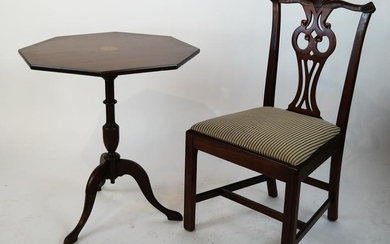 Tilt-Top Table and Side Chair