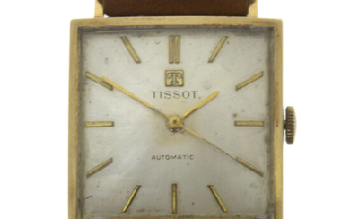 Tissot 14k Yellow Gold Automatic Wrist Watch.