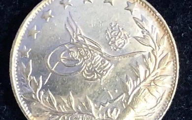 Turkey - 100 Kurush 1327 (AD 1916) - Gold