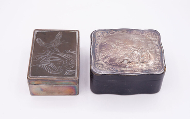 Two Interesting Silver Jewelry Boxes