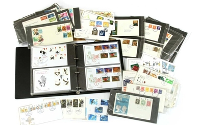 Two boxes of GB first day covers