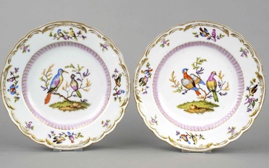 Two plates, Meissen, Knauff Schwe