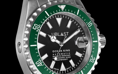 Ublast® - Ocean King - UBOK45200BL/GN - Sub 200 ATM - Automatic Swiss MOVT - Men - New