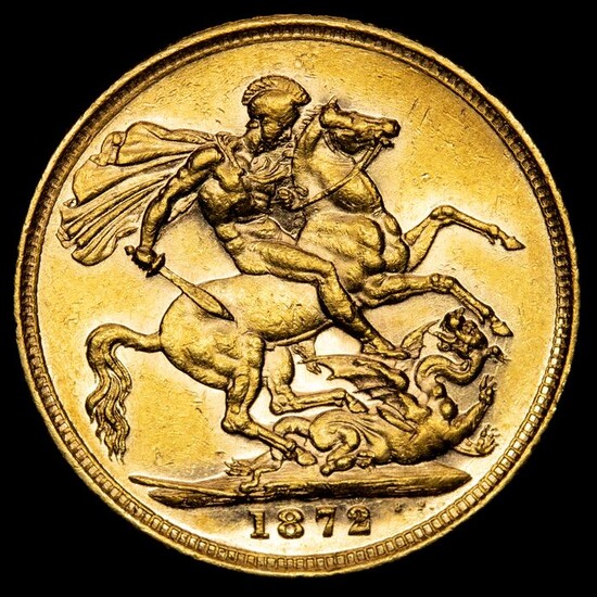 United Kingdom - Sovereign 1872 - Queen Victoria (1837-1901), London mint - Gold