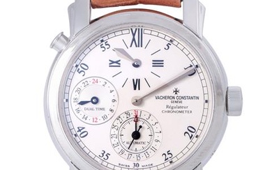 VACHERON CONSTANTIN Malte "Regulateur GMT" hochfeine Herren Armbanduhr, Ref. 42005/000G. Full Set aus 2007.