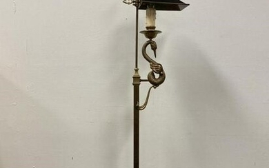 VINTAGE HOLLYWOOD REGENCY STYLE BRASS FLOOR LAMP