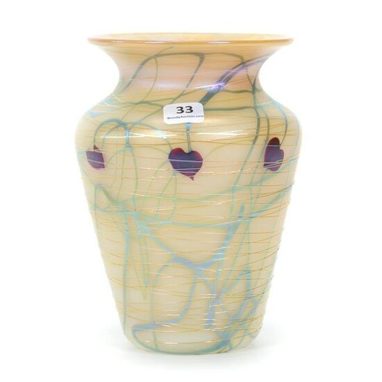 Vase, Contemporary Unmarked Art Glass