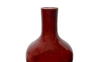 Vaso in porcellana cinese sangue di bue, Nineteen° secolo