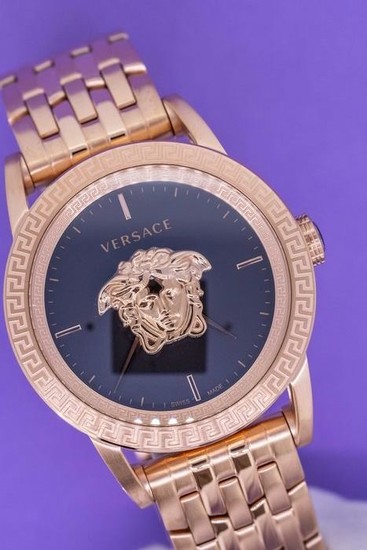 Versace - Palazzo Empire Watch Rose Gold tone Swiss Made - VERD00718 - Men - Brand New