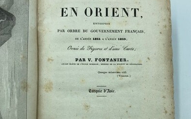 Victor Fontanier - Voyages en Orient, entrepris par ordre du gouvernement français. (Turquie d´Asie) - 1829