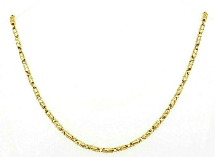 Vintage BULGARI 750 18K Yellow Gold Chain Necklace 20"