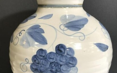 Vintage Ceramic Porcelain Floral Detailed Vase