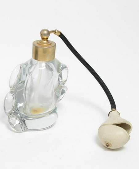 Vintage Glass Perfume Bottle Atomizer