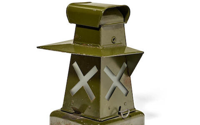 WORLD WAR II, NORTH AFRICA: SHERMAN TANK M6 PERISCOPE AND LANDING STRIP LAMP.