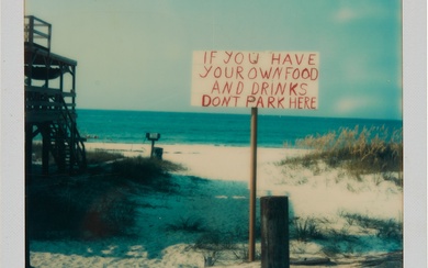 Walker Evans, Untitled (Beachside Sign), Destin, Florida, August 12