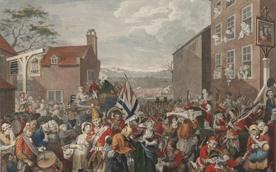 William Hogarth, British (1697-1764), The March of the Guards towards Scotland in the Year 1745