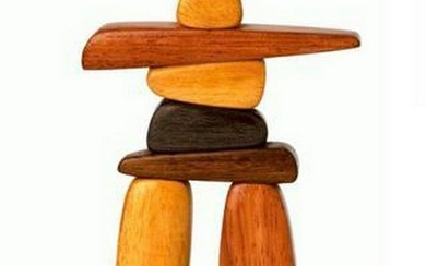 Wooden Inukshuk Figurine