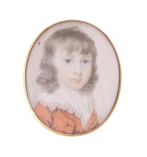 Y English School (18th century), A young boy, wearing scarlet coat