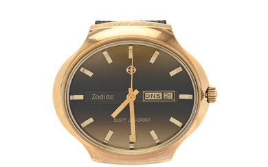 ZODIAC, SST 36000, Cal 86, montre-bracelet pour hommes, 44 x 41 mm, plaqué or (20...