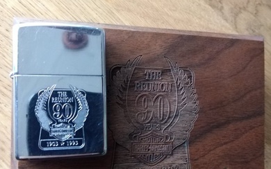 Zippo - Walnut Box and Zippo Harley-Davidson 90th Anniversary - Pocket lighter - Wood- Walnut - (2)