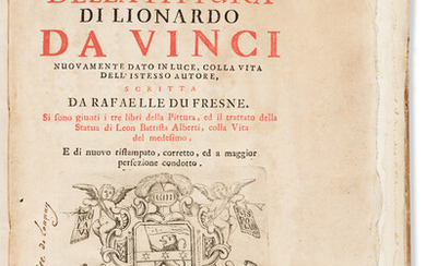da Vinci, Leonardo; Leon Battista Alberti, et alia. Trattato della Pittura. Naples: Ricciardo,...