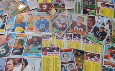 1960s/70s Football Card Lot with 1969 Topps #25 Johnny Unitas
