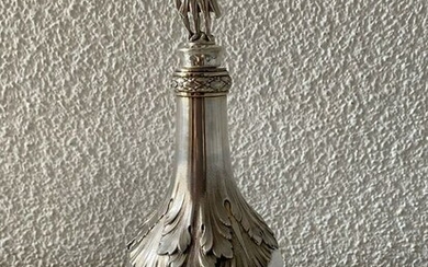 large, antique 950 silver carafe - .950 silver - France - Second half 19th century