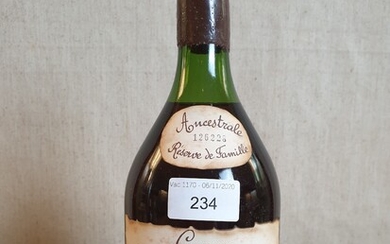 1 bottle Cognac Grande Fine Champagne Ancestrale Réseve de Famille...