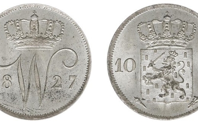 10 Cent 1827 U (Sch. 307) - enkele dunne krasjes...