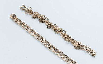 Two 14kt Gold Bracelets