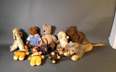 12 Vintage Stuffed Animals