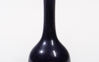 Aubergine-glazed Bottle Vase
