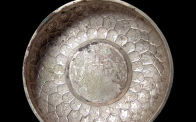 A beautiful Ottoman silver bowl, 16th Century