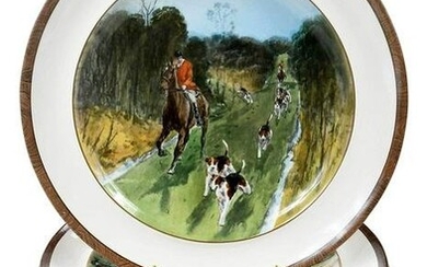 14 W.T. Copeland & Sons Hunt Plates
