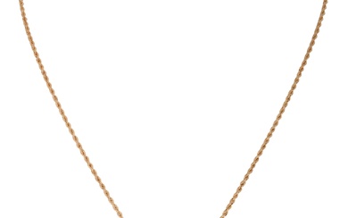 14K YELLOW GOLD AND PEAR CUT BLUE TOPAZ NECKLACE