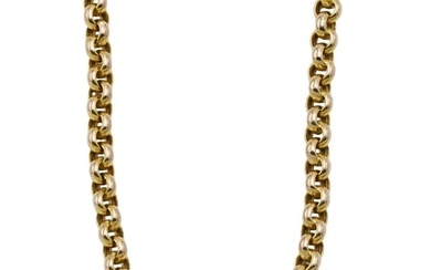 14K Yellow Gold Chain with Circle Links