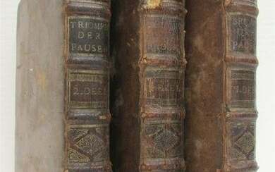 1678 3 volumes TRIUMPH of POPES antique FOLIO