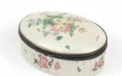 18th century French oval trinket box by Veuve Perrin