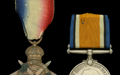 1914 Star (51516 Pte. J. West. 4/R. Fus.); British War Medal 1914-20...