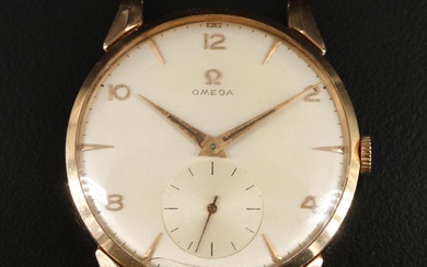 1954 Omega Jumbo 38mm 18K Gold Manual Wristwatch