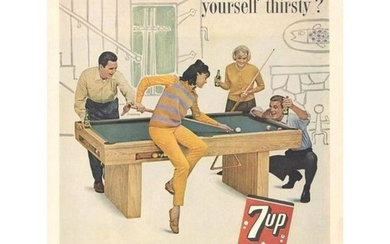 1963 Mid-Century 7-Up Soft Drink Soda Advertisement