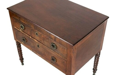 19th C. Federal-Style Work Table