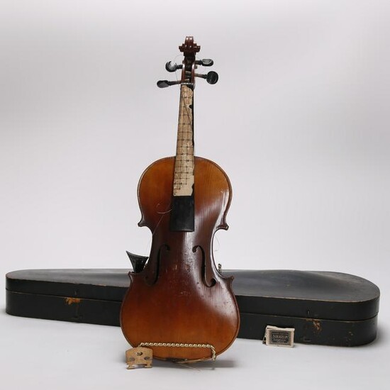 19th C Violin with Case
