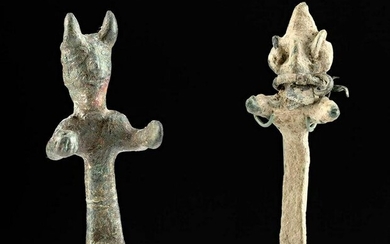 2 Ancient Levantine & Canaanite Bronze Figures