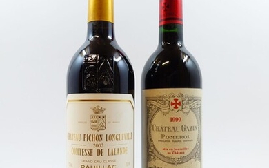 2 bouteilles 1 bt : CHÂTEAU PICHON COMTESSE DE LALANDE 2002 2è GC Pauillac