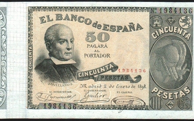 2 de enero de 1898. 50 pesetas. Casi EBC-. Buen ejemplar