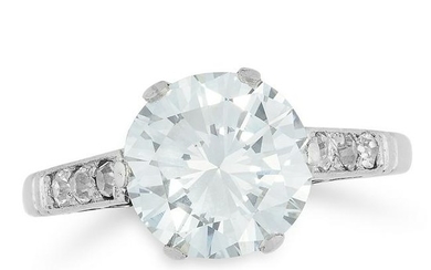 2.48 CARAT DIAMOND SOLITAIRE RING set with a round cut