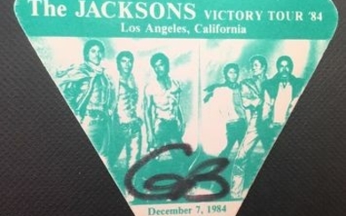 The Jacksons 1984 Victory tour VIP pass.