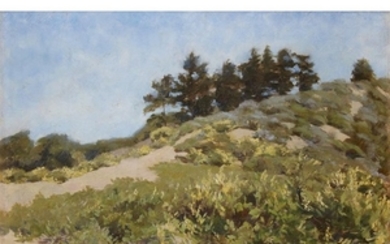 ANNE MILLAY BREMER (american 1868–1923) "DUNES" (CARMEL-BY-THE-SEA) Signed and...