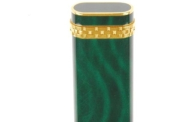 CARTIER - a Panthere gold plated, 'malachite lacquer'